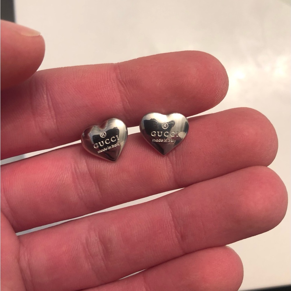 Gucci Heart Earrings - 925 Sterling Silver
